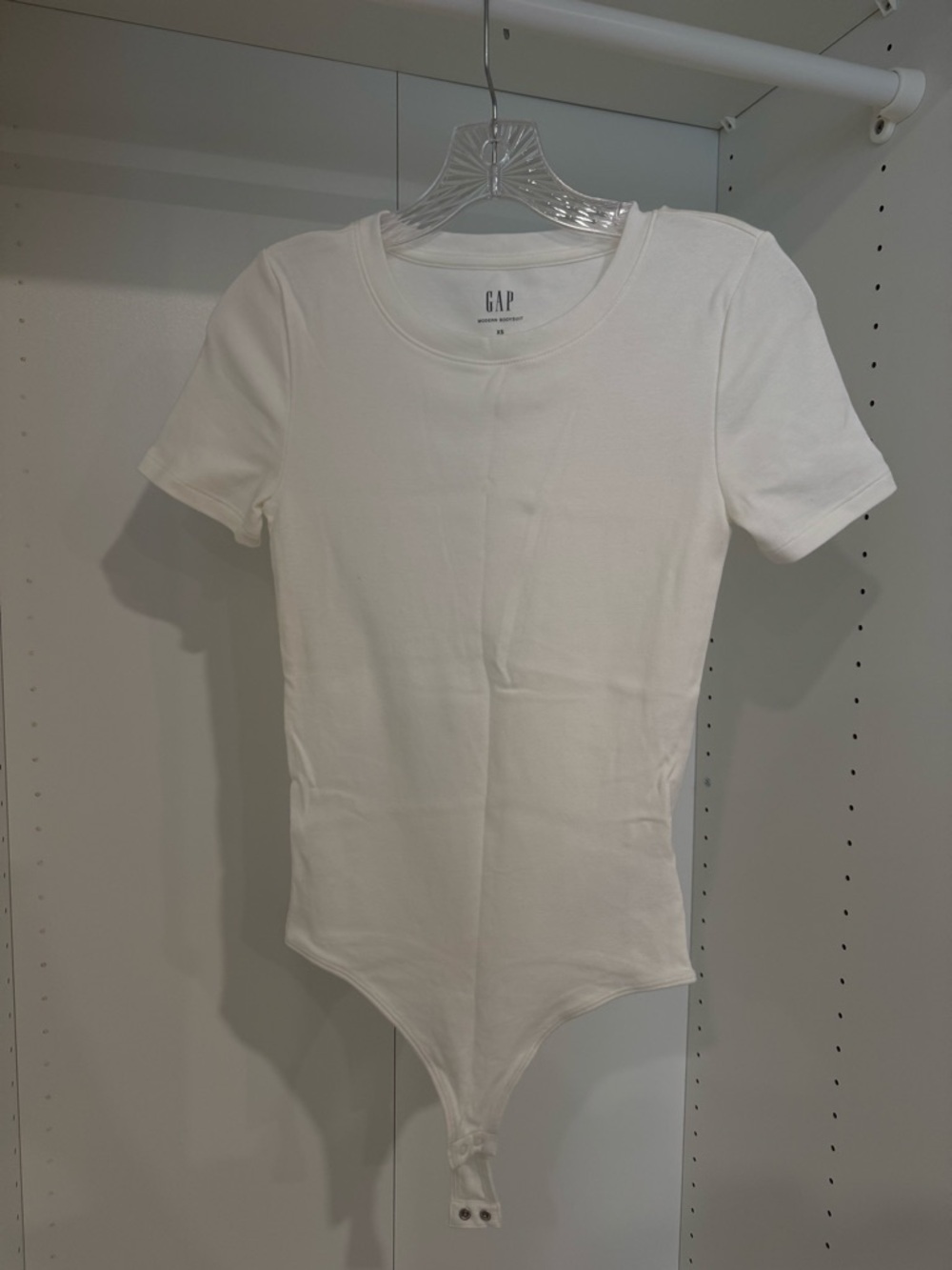 GAP Cream Short Sleeve Bodysuit